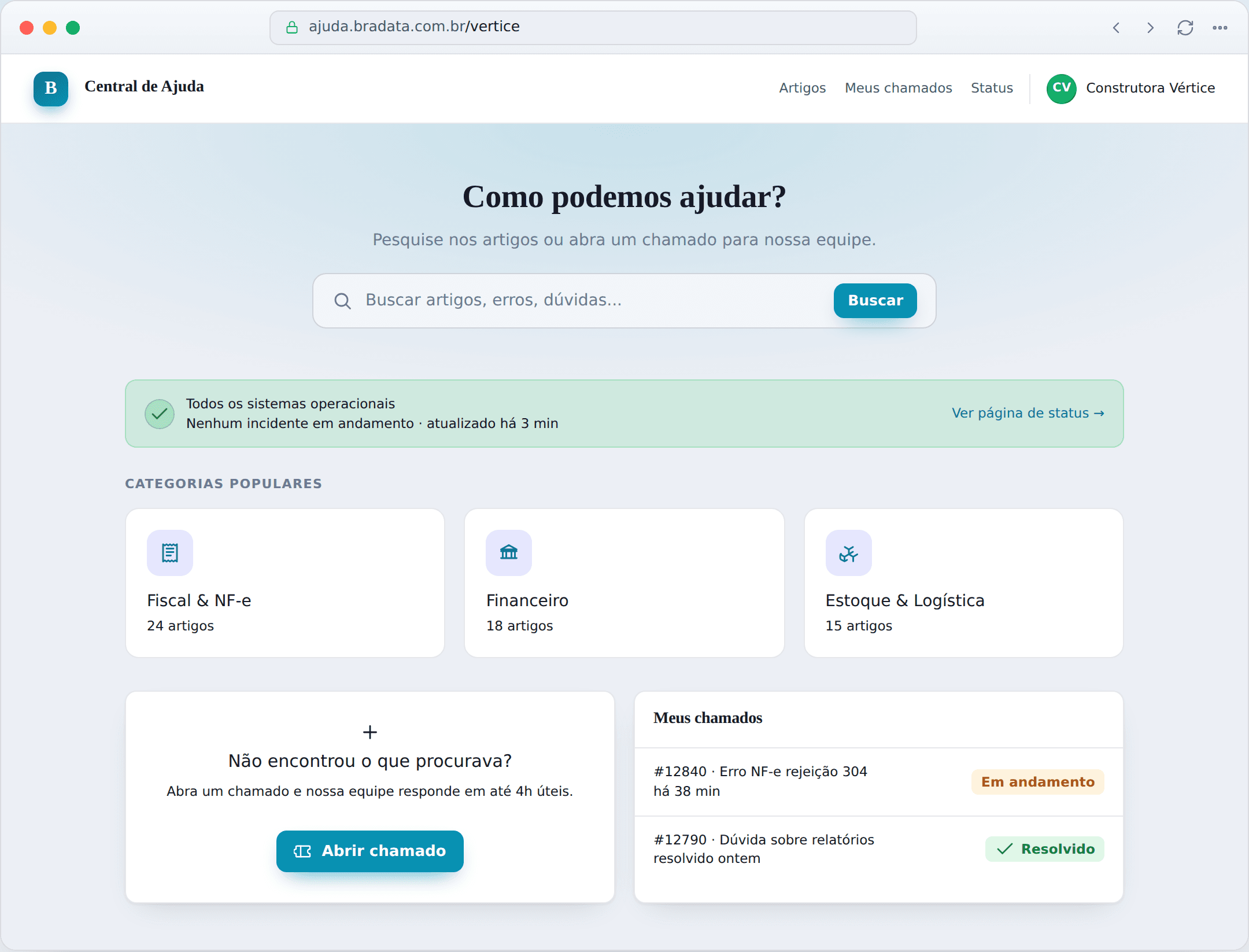 Portal do cliente