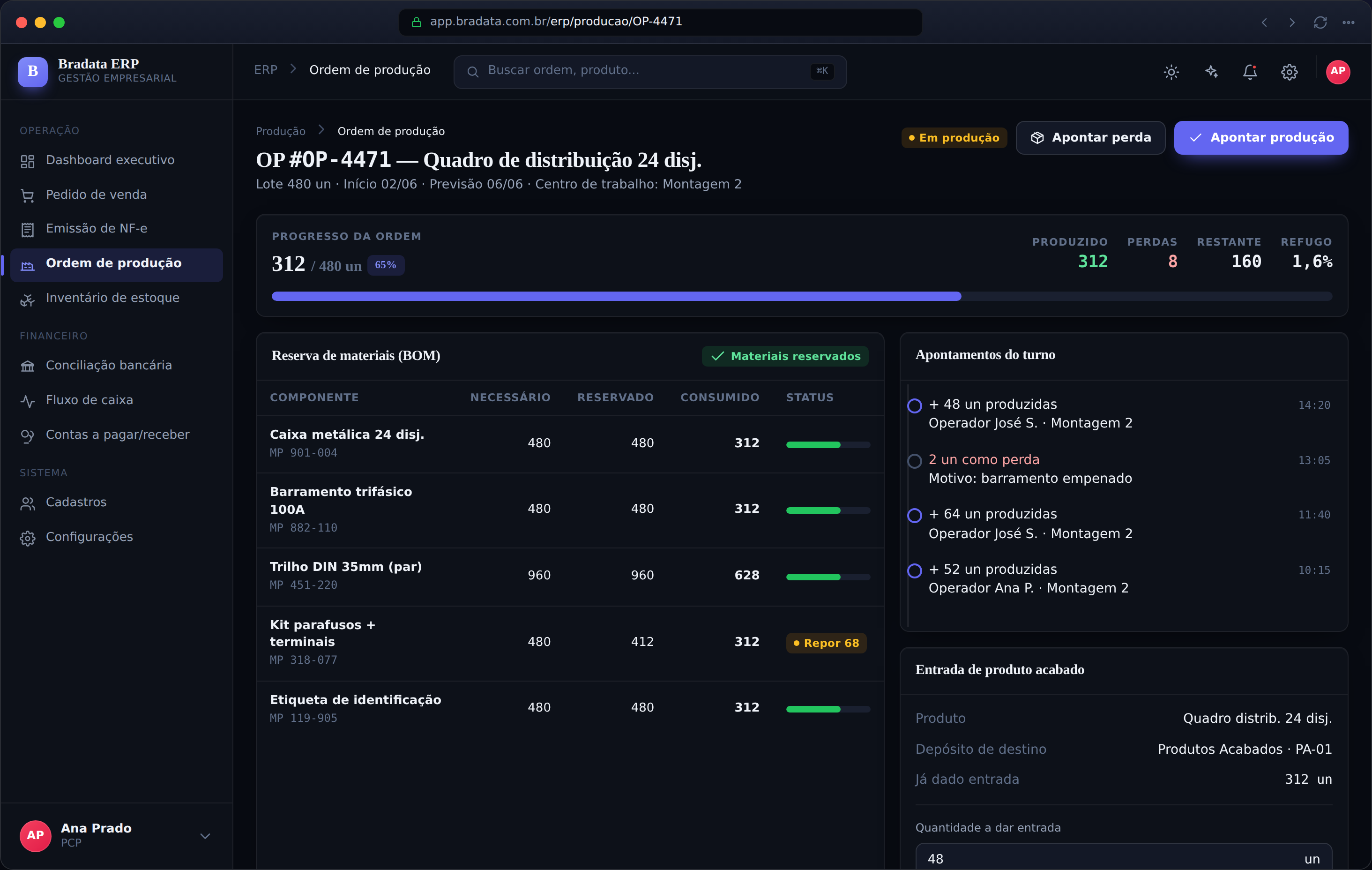 Ordem de produção